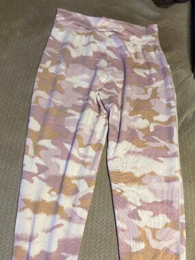 Ultralite Girls pink and mustard camo sleep pants